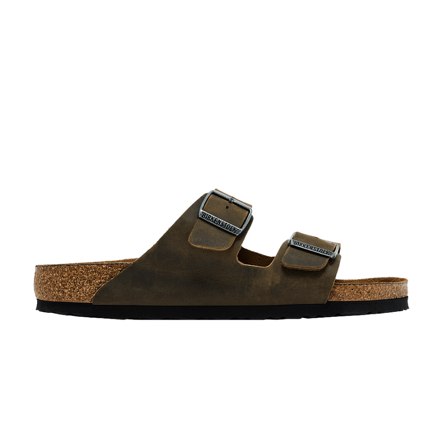 Фото № 1 с приближением к товару «‎Birkenstock Arizona Soft Footbed Oiled Leather Faded Khaki»