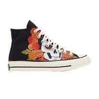 Фото № 1 с приближением к товару «‎Converse Chuck 70 High Dia de los Muertos - Black»