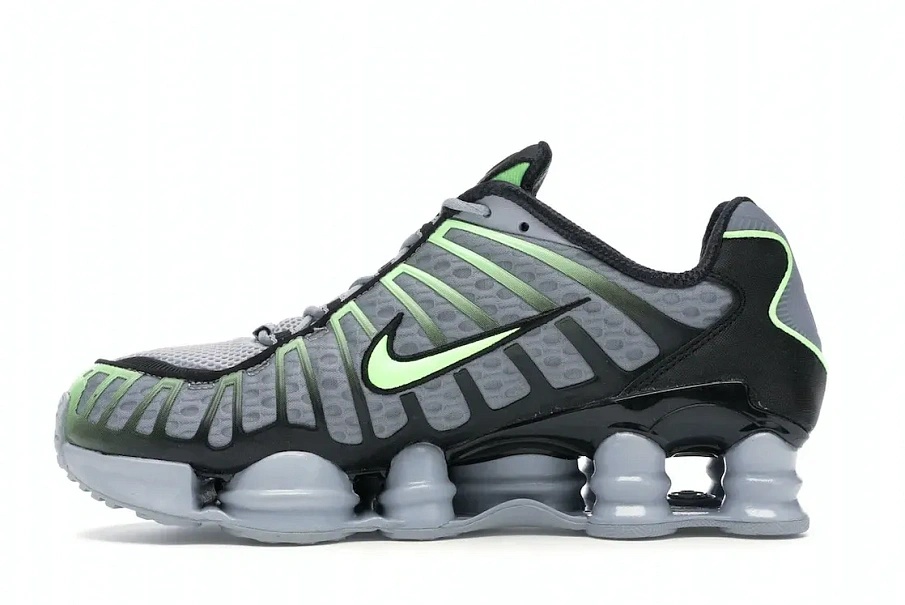Фото № 3 с приближением к товару «‎Nike Shox TL Wolf Grey Lime Blast»