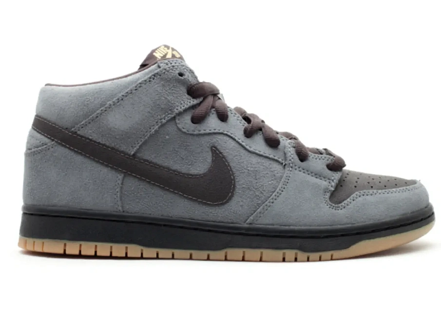 Фото № 1 с приближением к товару «‎Nike SB Dunk Mid Charcoal Tar»