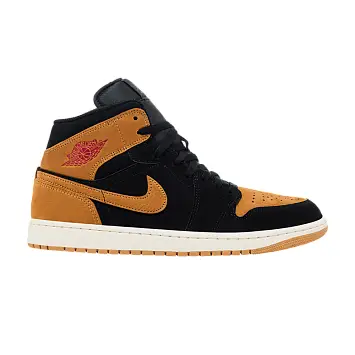 Air Jordan 1 Mid Black Flax - 1