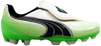 Фото № 1 с приближением к товару «‎Puma V4 11 FG Vapor Grey/Green-Midnight Navy »