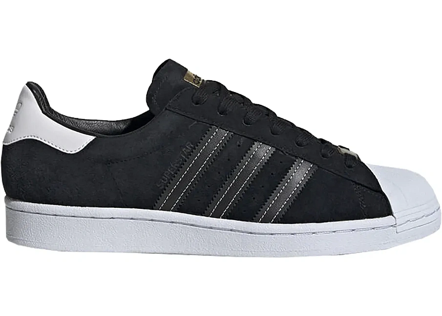 Фото № 1 с приближением к товару «‎adidas Superstar Black Suede White»