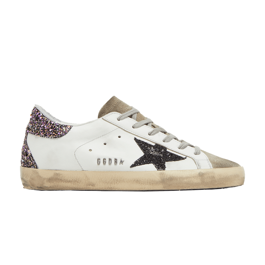 Фото № 1 с приближением к товару «‎Golden Goose Women's Superstar White Black Glitter»