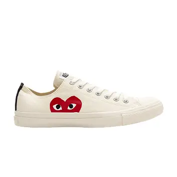 Comme des Garçons PLAY x Converse Chuck Taylor All Star Low White - 1