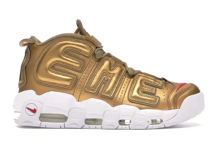 Фото № 1 с приближением к товару «‎Nike Air More Uptempo Supreme Suptempo Gold»