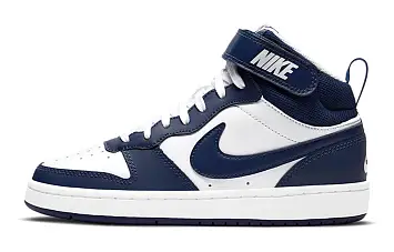 Nike Court Borough Mid 2 GS 'White Signal Blue' - 1