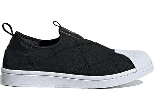 adidas Superstar Slip-On Core Black Cloud White Pink 