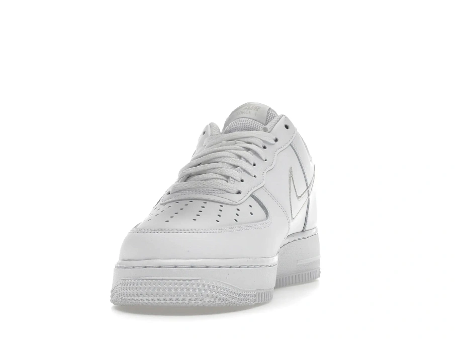 Фото № 4 с приближением к товару «‎Nike Air Force 1 Low Multi-Swoosh White Yellow»
