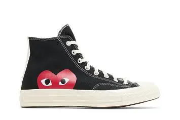 Comme des Garçons PLAY x Converse Chuck 70 High Black 2023 - 2