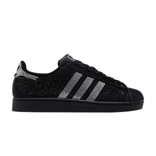 adidas Women's Superstar 2 Rhinestone Black Silver