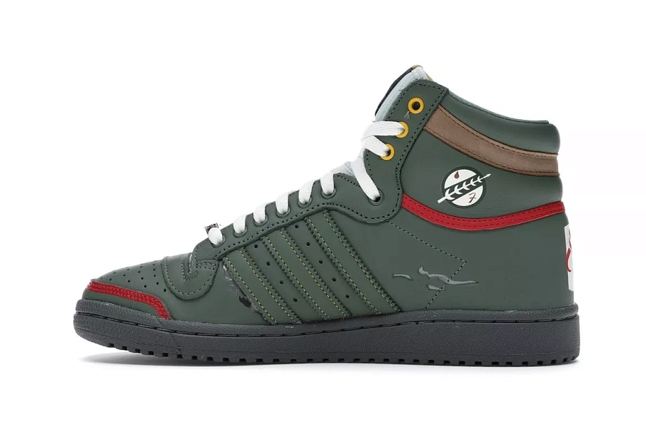 Фото № 4 с приближением к товару «‎adidas Top Ten Hi Star Wars Boba Fett»