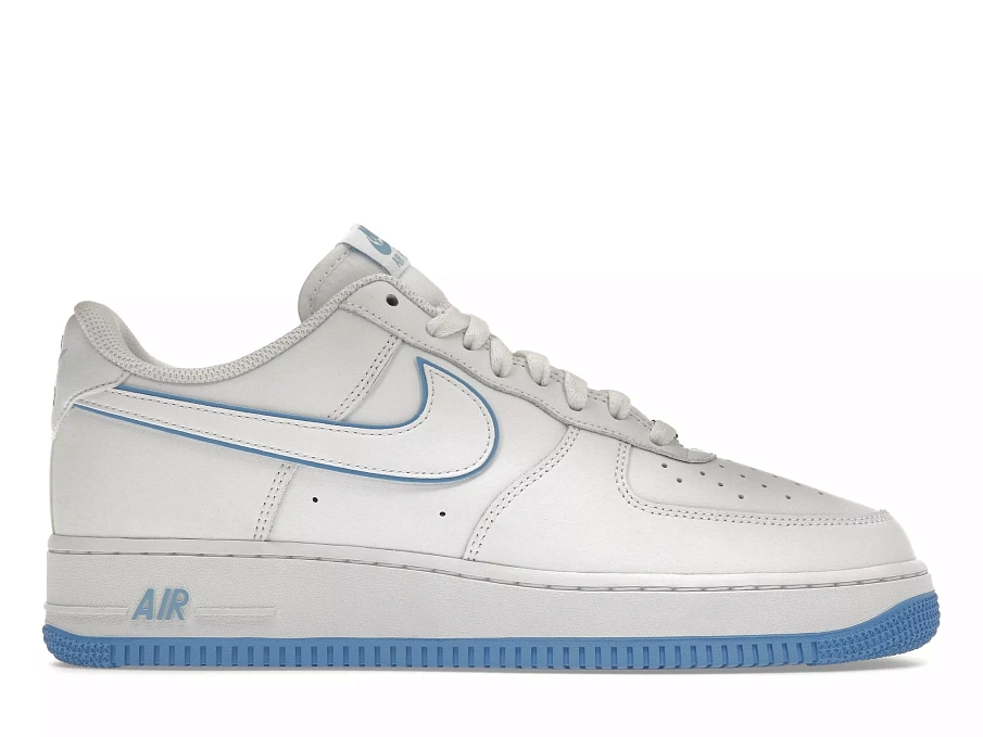 Фото № 1 с приближением к товару «‎Nike Air Force 1 '07 Low White University Blue Sole»