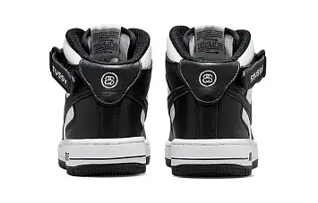 Stussy Nike PS Air Force 1 Mid "Black and Light Bone" - 5