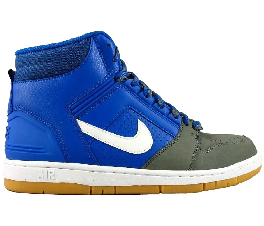 Фото № 1 с приближением к товару «‎Nike Air Force 2 High Varsity Royal Flint Grey Gum»