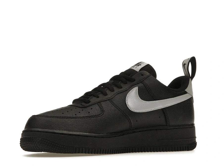 Фото № 4 с приближением к товару «‎Nike Air Force 1 Low 07 LV8 Black Metallic Silver»