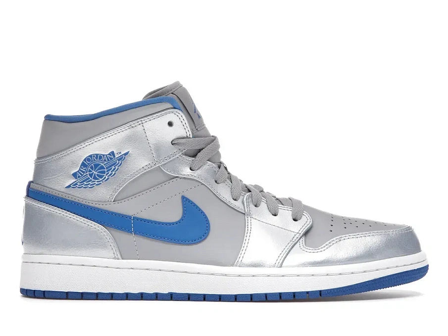 Фото № 1 с приближением к товару «‎Jordan 1 Mid Wolf Grey Sport Blue»