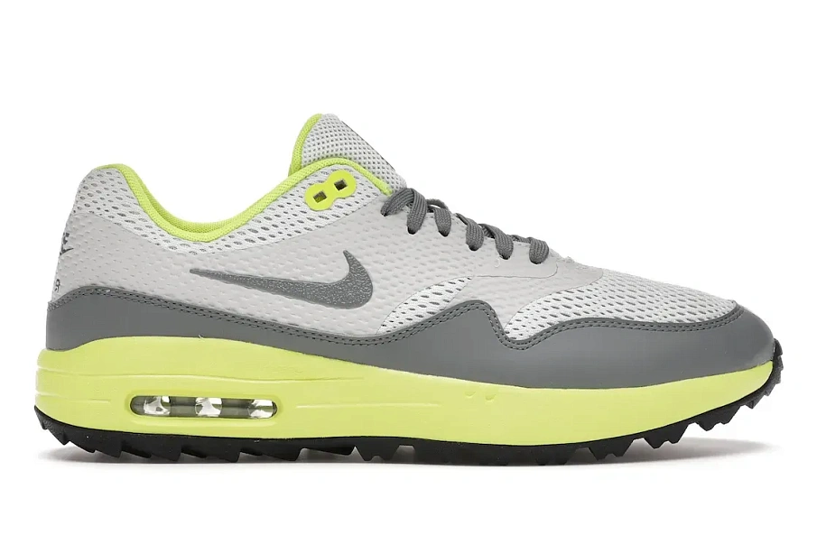 Фото № 1 с приближением к товару «‎Nike Air Max 1 Golf Grey Fog Lemon Venom»