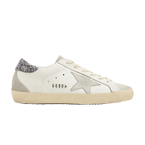 Фото № 1 с приближением к товару «‎Golden Goose Women's Superstar White Grey Glitter»