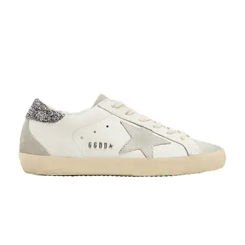 Golden Goose Women's Superstar White Grey Glitter - 1