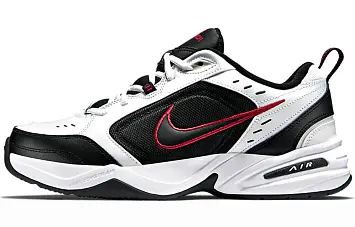 Nike Air Monarch 4 Sports Shoes BlackWhiteRed - 1
