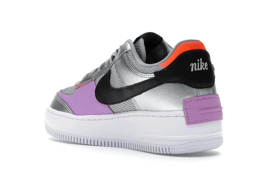 Фото № 6 с приближением к товару «‎Nike Air Force 1 Low Shadow Metallic Silver »
