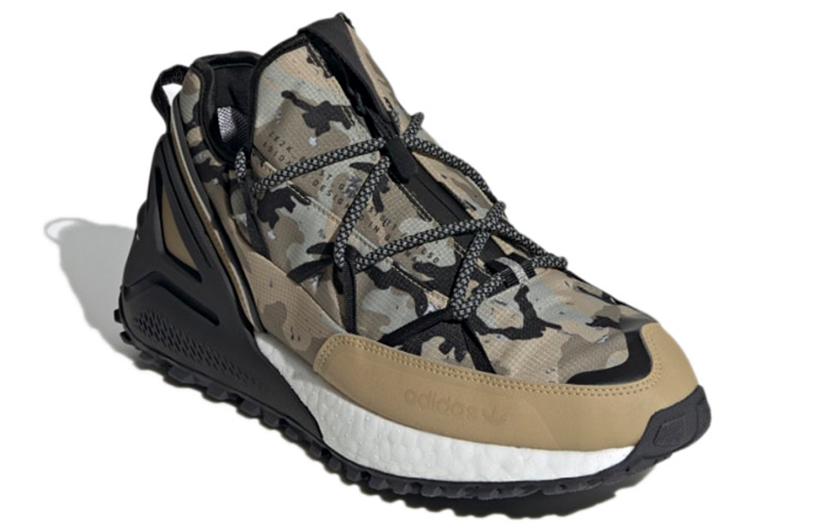 Фото № 3 с приближением к товару «‎adidas originals ZX 2K Boost Utility Gore-Tex Running Shoes GreenBlackBrown»