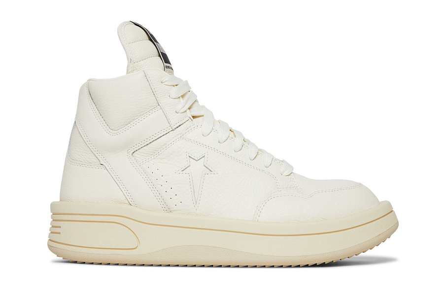 Фото № 2 с приближением к товару «‎Rick Owens x Converse DRKSHDW TURBOWPN Mid Egret»