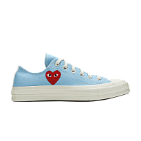 Фото № 1 с приближением к товару «‎Comme des Garçons PLAY x Converse Chuck 70 Low Bright Blue»