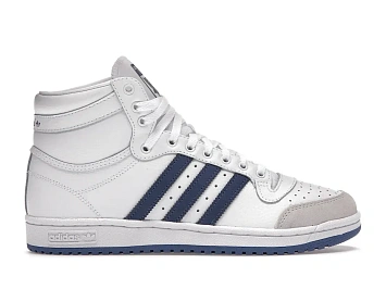 adidas Top Ten White Crew Blue - 1