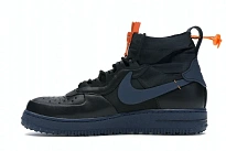 Фото № 3 с приближением к товару «‎Nike Air Force 1 Winter Gore-Tex Black Bright Ceramic Thunder Blue»