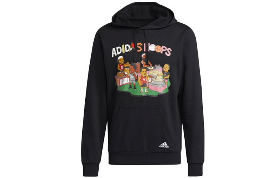 Фото № 1 с приближением к товару «‎adidas Mens China S1 Printing Hoodie Black»