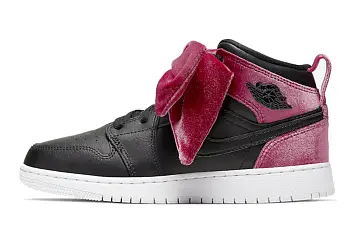 Nike Air Jordan 1 Mid Bow Basketball shoes black - 1