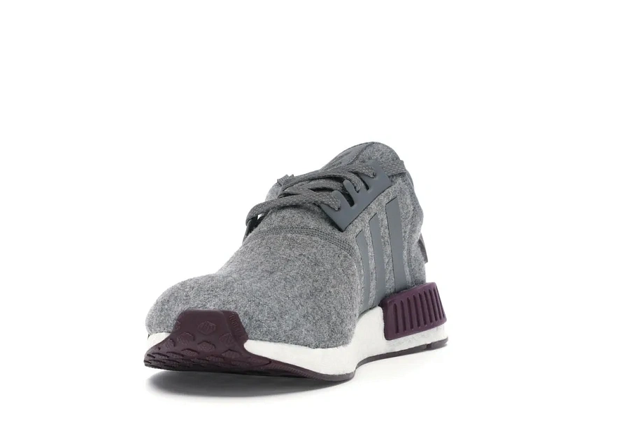 Фото № 3 с приближением к товару «‎adidas NMD R1 Wool Grey Four Maroon»