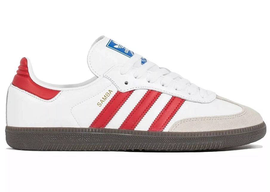 Фото № 1 с приближением к товару «‎adidas Samba OG White Better Scarlet»