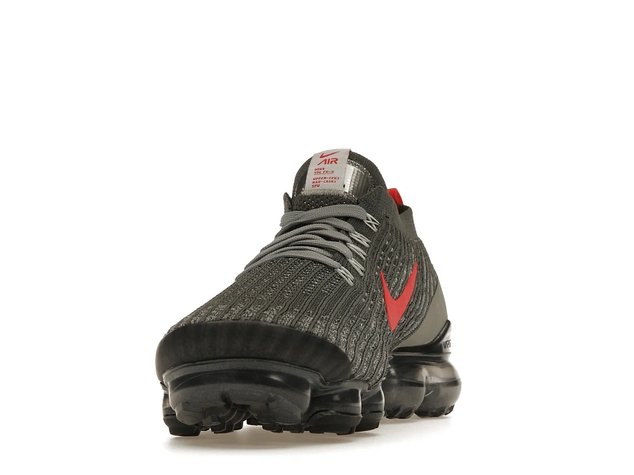 Фото № 4 с приближением к товару «‎Nike Air VaporMax Flyknit 3 Grey Track Red»