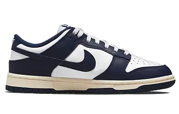 Nike WMNS Dunk Low Skate shoes Midnight Navy and White - 2