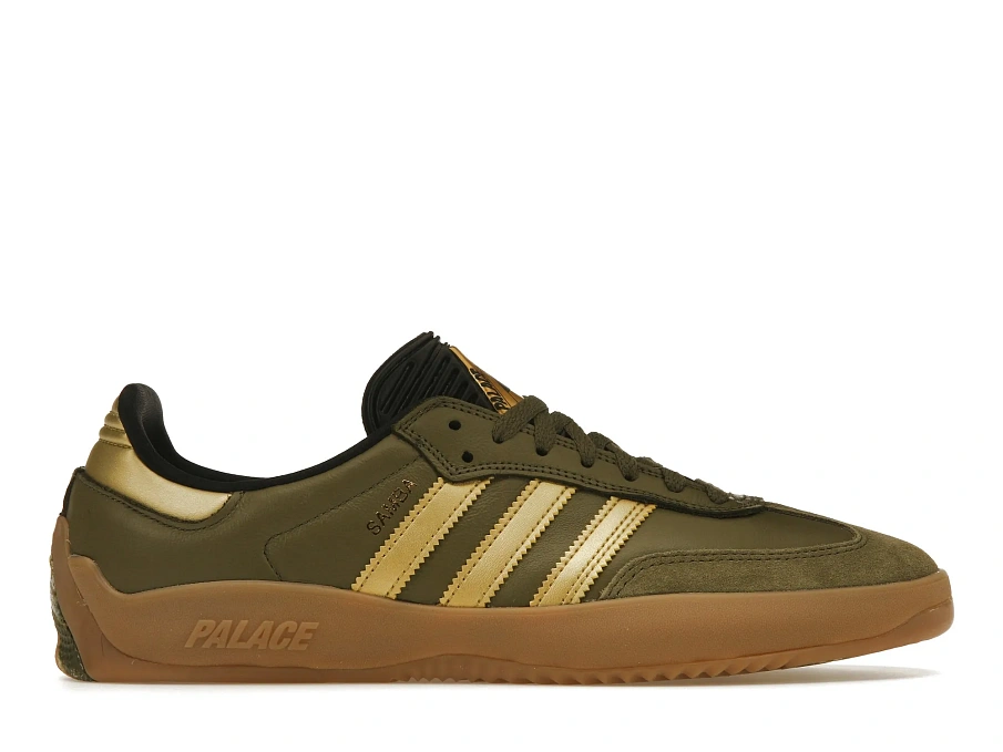 Фото № 1 с приближением к товару «‎adidas Puig Samba Palace Olive Gold»