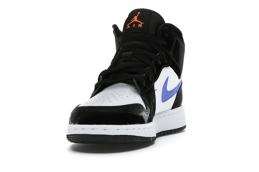 Фото № 2 с приближением к товару «‎Jordan 1 Mid Black Racer Blue White »