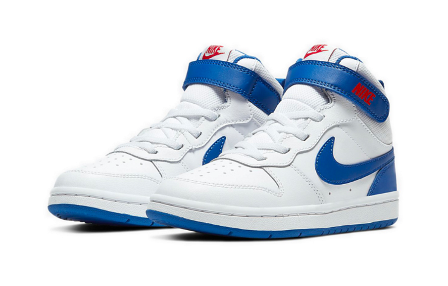 Фото № 3 с приближением к товару «‎Nike Court Borough Mid 2 (BP) WhiteBlue»