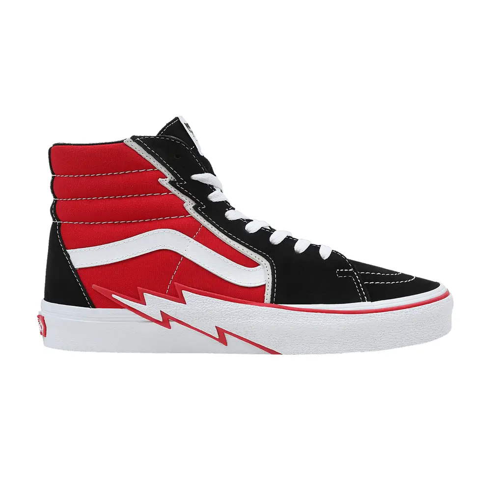 Vans Sk8-Hi Bolt - Black Red - 1