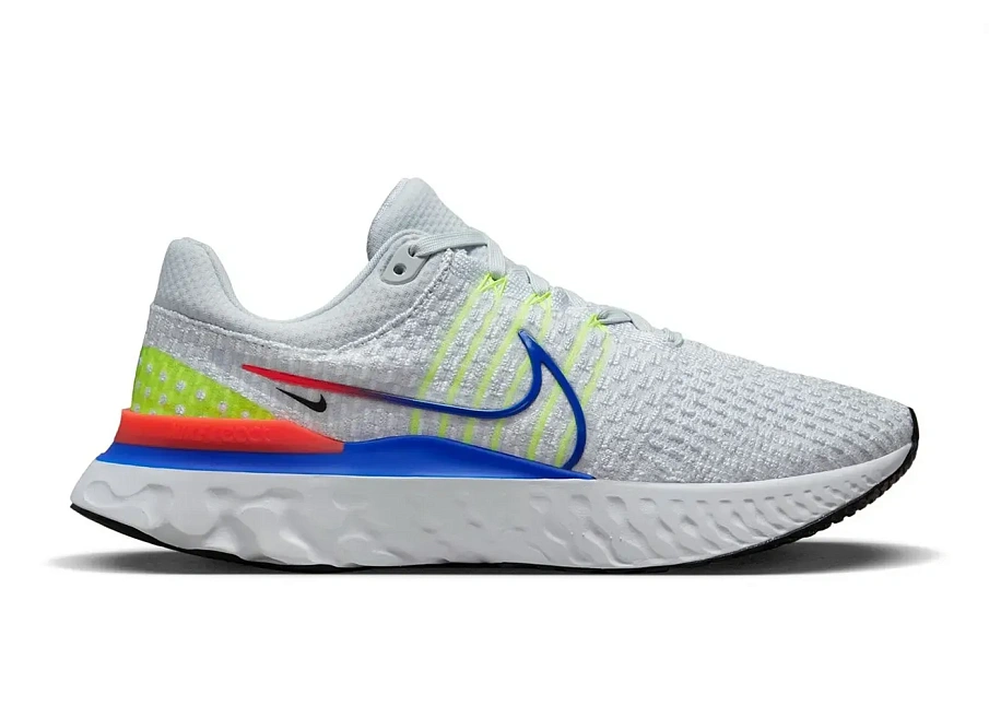 Фото № 1 с приближением к товару «‎Nike React Infinity Run Flyknit 3 Pure Platinum Racer Blue»