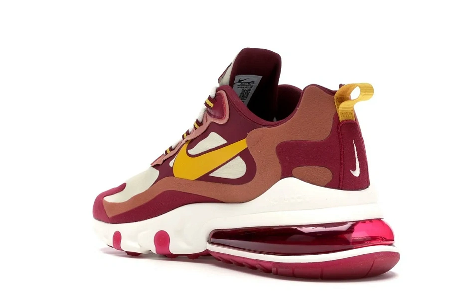 Фото № 6 с приближением к товару «‎Nike Air Max 270 React Noble Red Team Gold»