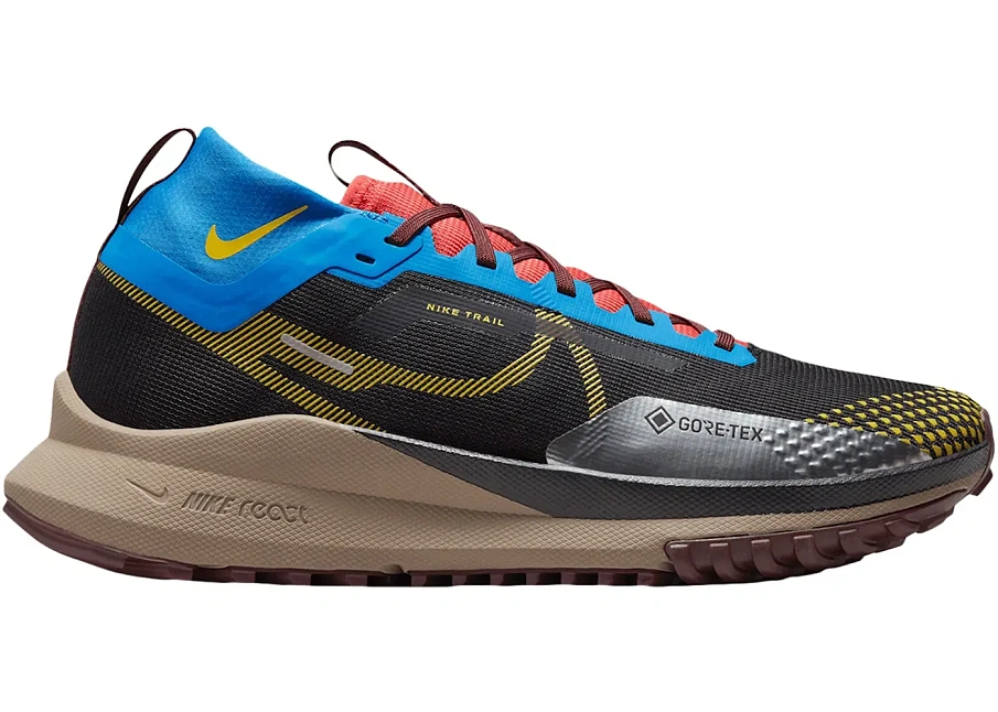 Фото № 1 с приближением к товару «‎Nike React Pegasus Trail 4 Gore-Tex Black Vivid Sulfur Blue»