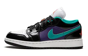 Jordan 1 Low Black Court Purple Turbo Green (GS) BlackWhiteCourt PurpleTurbo Green - 1
