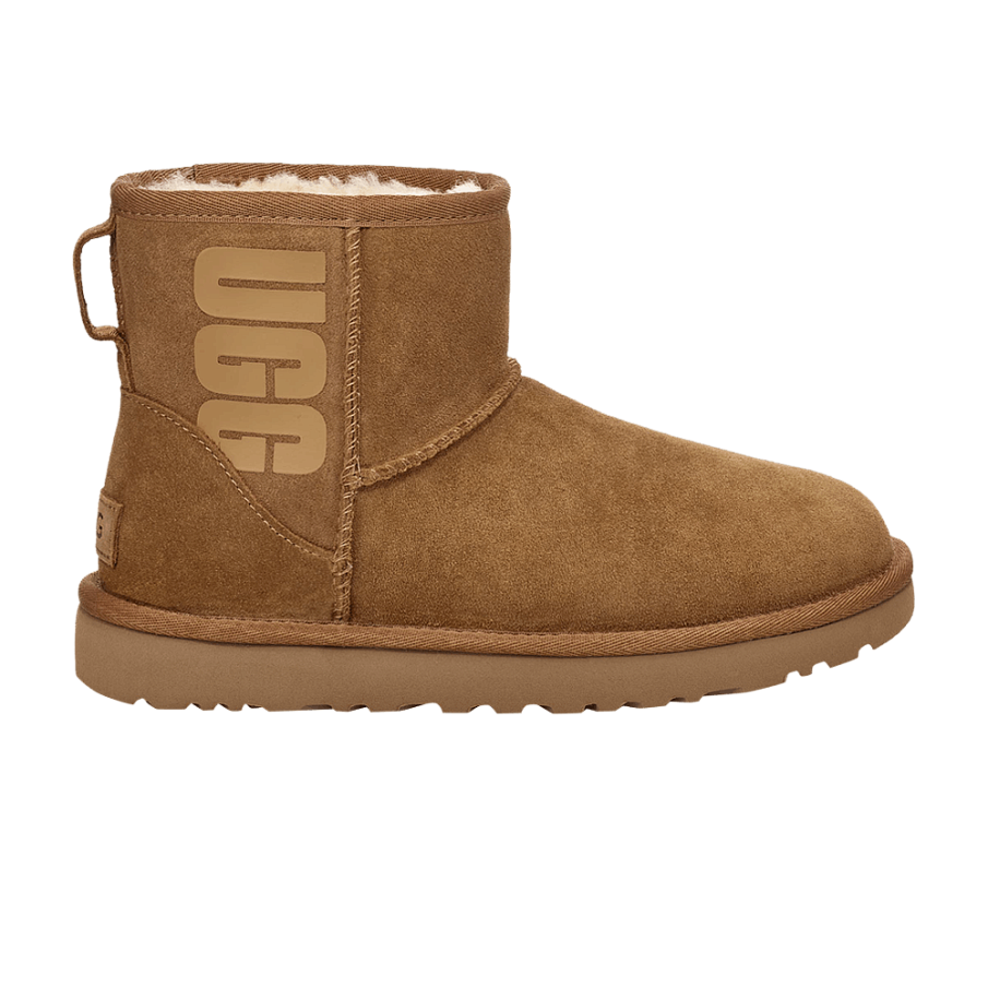 Фото № 1 с приближением к товару «‎UGG Women's Classic Mini Rubber Logo - Chestnut»
