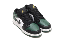 Фото № 3 с приближением к товару «‎Air Jordan 1 Low (Gs) Vintage Basketball Shoes Noble GreenWhiteBlackPollen»