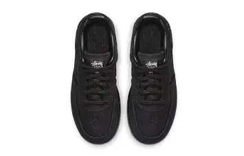 (BP) Stussy x Nike Air Force 1 Low "Triple Black - 7