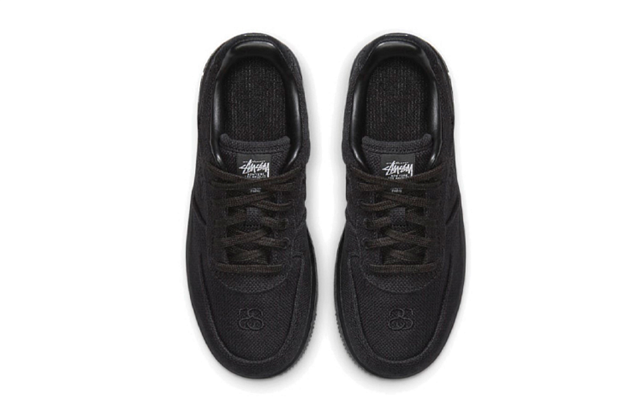 Фото № 4 с приближением к товару «‎(BP) Stussy x Nike Air Force 1 Low "Triple Black»