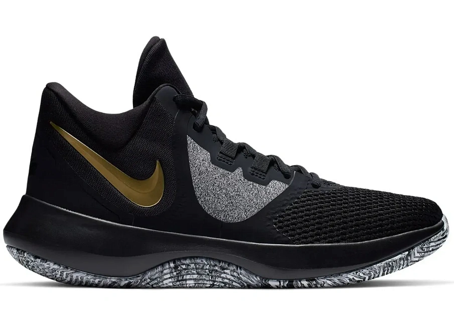 Фото № 1 с приближением к товару «‎Nike Air Precision 2 Black Metallic Gold»